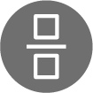 A fraction symbol is shown with empty boxes in the numerator and denominator.