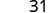 The number '31' is clearly visible in the top right corner of a plain white background.