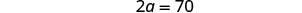 A mathematical equation,