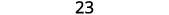 The number 23 is displayed in a dark grey, sans-serif font against a plain white background.