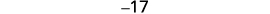 The number -17 is displayed.