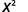 The mathematical expression x squared, or x^2, is displayed in black text on a white background.