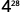 A numerical expression featuring the number 4 with a small, raised '2B' appearing as a superscript on a white background, suggesting a mathematical exponent.