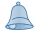 Small blue clip-art bell, echoing the bell shape of distributions to which the Empirical Rule applies.