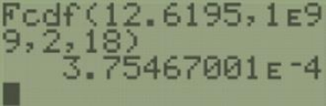 Finding the p-value via calculator.
