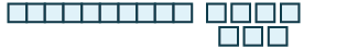 In this image, a group of 10 blocks is on the left and a group of single 7 blocks is on the right.