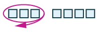The image shows three gray outlined boxes circled in red, a gap, and then four gray outlined boxes not circled.