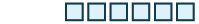A row of six light blue squares with dark borders.