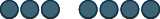 An abstract image showing eight dark grey-blue circles in two sets of four, with subtle connections, on a white background.