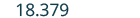 The number 18.379 is prominently displayed on a white background.