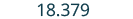 The number 18.379 is displayed in a dark teal font against a white background.