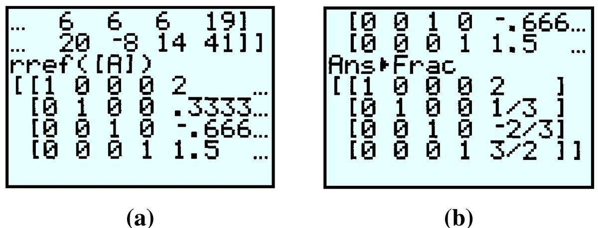 GC windows showing rref